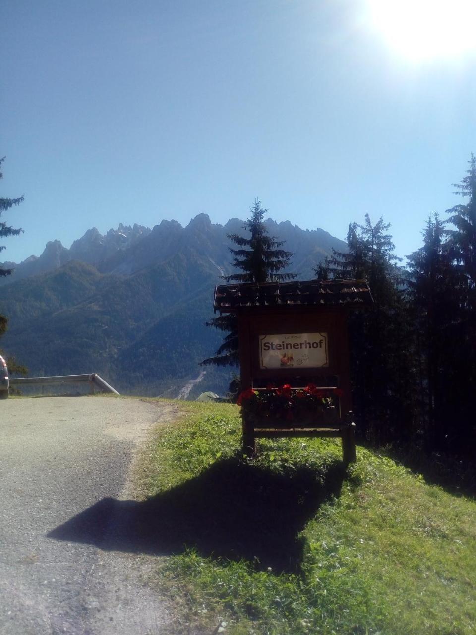 Steinerhof Daire Dobbiaco Dış mekan fotoğraf